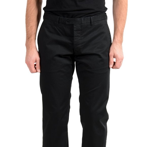 Malo Black Casual Pants US 34 IT 50 - Picture 1 of 4